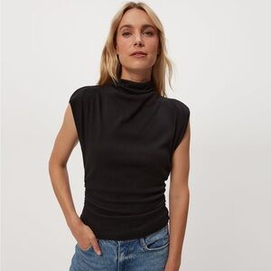 Michael Stars Amara Power Shoulder Tee, NWT, size small